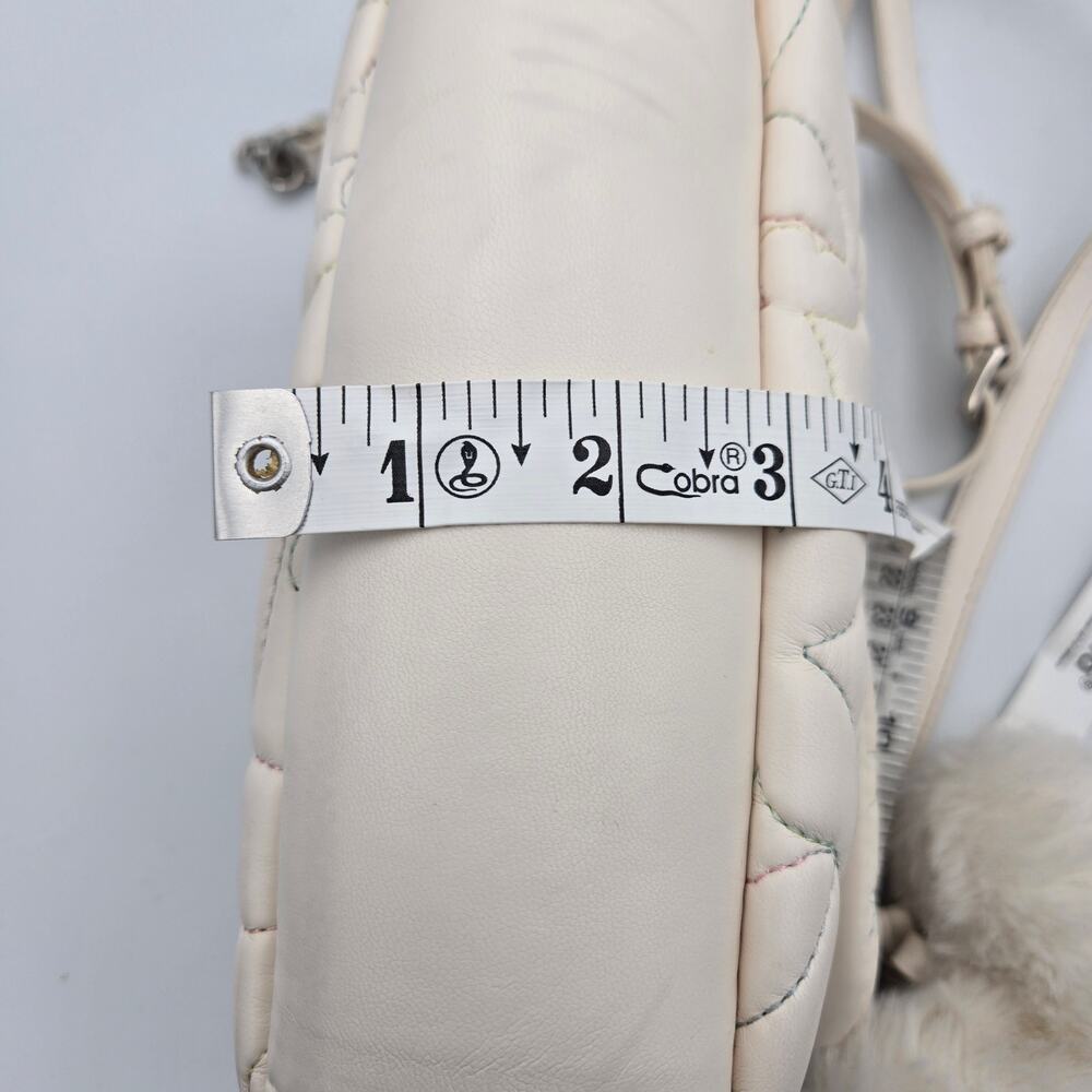 Betsey Johnson Luv Betsey Butterfly Quilted Crossbody Bag Cream Small Cute - Picture 16 of 16